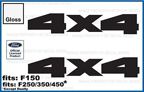 Miniatura 4 de Decal Mods Calcomanías adhesivas 4x4 para Ford F150 (2015-2020) y F250 F350 (2017-2020) Juego de 2 (rojo) - CR_Solid