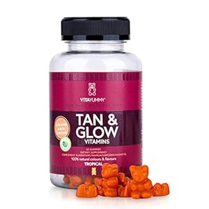 VITAYUMMY Tan & Glow Vegan Vitamine Gummies Tropische Smaken- Bruiningsversneller en Verhoogde natuurlijke…