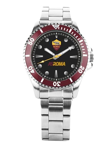 Orologio Uomo PRESTIGE & DELUXE Lowell Torino Gent - Cassa 41 Mm, Bracciale Acciaio, Quadrante Nero, Confezione Ufficiale Con Portachiavi Calcio