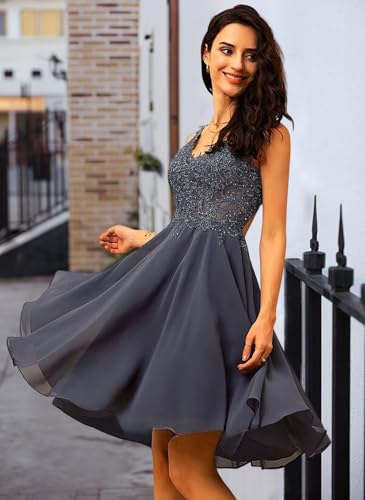 Homecoming Dresses for Teens Short Lace Cocktail Party Dress with Beading Prom Dress Evening Party Gowns2
