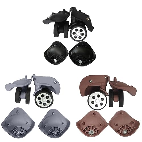 1 Pair A79 Black Trolley Case Luggage Wheel Repair Travel Suitcase Parts Accessories Wheel Replacement Wheels Luggage Accessories(Rose Gold,Small)4