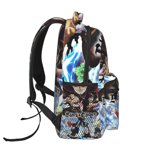 Bl-ack Clover Backpack Adults Bag Casual Backpack Hiking Daypack for Women Men One Size3