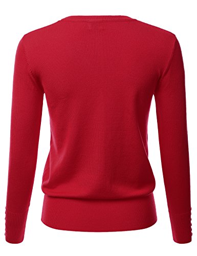 Image of LALABEE Women's V-Neck Long Sleeve Button Down Sweater Cardigan Soft Knit(S-XXL)