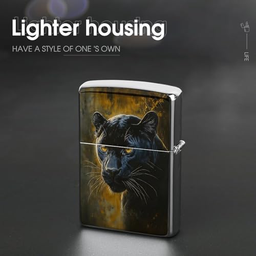 Funda para encendedor de cobre clásico Black Panther miniatura 4