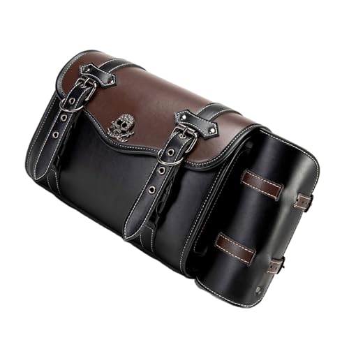Sac de selle moto grande capacité style rétro pour voyage court