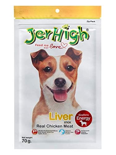 Jerhigh Liver Stick Dog Treats Real Chicken Meat Digestible Healthy Snack & Training Treat, 70gm (Pack of 1) by fps (B0C8T181ZN) Amazon Price History, Amazon Price Tracker