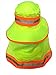 Men High Visibility Reflective Sun Hat with Neck Flap Wide Brim Boonie Hat Bucket Cap (2pcs Neon Lime)