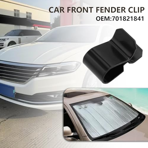 Image of The Lord of the Tools 4Pcs Car Front Mud Flap Guard Holder Fixing Clip Clamps Replacement Part 701821841 Compatible with VW T4 1991-2003 Black