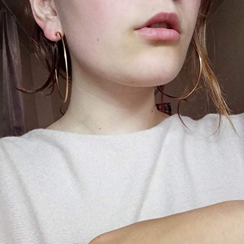 Starain 12 Pairs Gold Hoop Earrings for Women Long Layered Leaf Earrings Vintage Statement Dangle Drop Earrings Set2