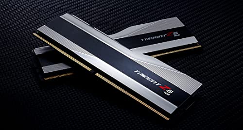 Image of G.Skill Trident Z5 RGB (Intel XMP) 32GB (2 x 16GB) DDR5 5600 CL36-36-36-76 1.20V Dual Channel Desktop Memory /RAM - F5-5600U3636C16GX2-TZ5RS (Silver)