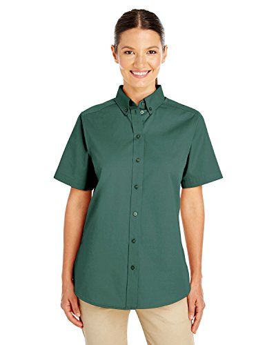 Chemises tissées Harriton manches longues pour homme couleur vert Hunter XS