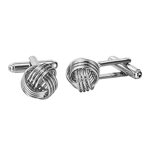 Image of Stunning Mens Nautical Knot Stainless Steel Cufflinks