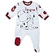 Chicco Tutina Con apertura sul patello Unisex Ensemble de Pijama, Blanc, 6 Mois Mixte bébé