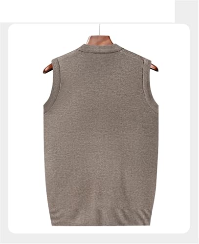 Men's Thickened Casual Sleeveless Sweater Autumn And Winter Warm Men's Cardigan Vest4