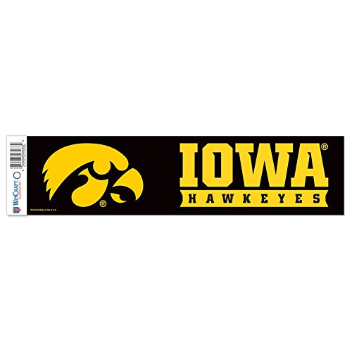 Wincraft NCAA University of Iowa WCR13205551 Bumper Strip, 3