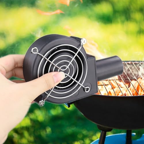 Wathai BBQ Air Mover Blower Fan 12V 97mm x 33mm,Variable Speed Centrifugal Fan with 110V - 240V AC Plug for Camping Quick Charcoal Starter,Outdoor Cooking,Fireplace,Bellows,Wood Stove or Drying Boots