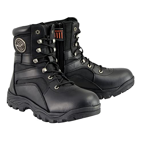 Milwaukee Leather Men's Premium Leather Swat Style-Tactical Lace-Up Biker Boots MBM