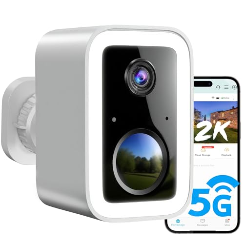 2K Security Cameras Wireless Outdoor, Free Cloud Storage,...