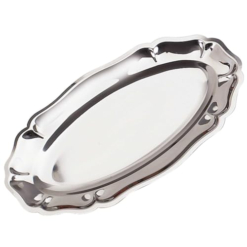 Lebrun plat ovale inox 4710405 45x26cm gris