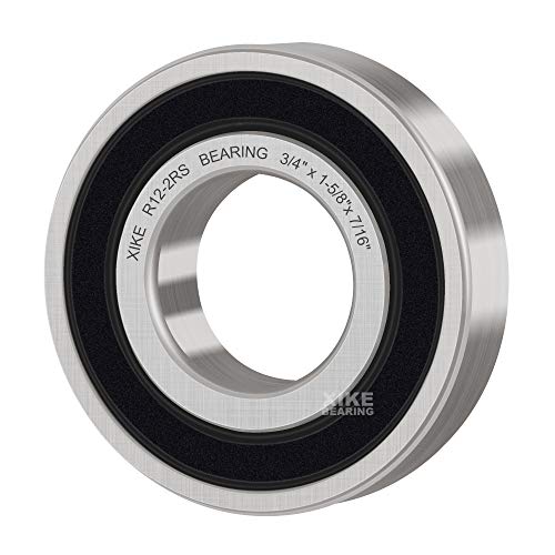 Rodamientos R12-2RS XiKe de 3/4" x 1-5/8" x 7/16" con doble sello de goma pack de 2 unidades 4