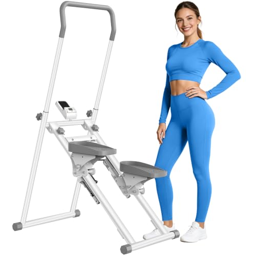 Stepper per esercizi in palestra a casa, Stair Master pieghevole, macchina per arrampicata verticale per allenamento completo del corpo con capacità di 300 libbre