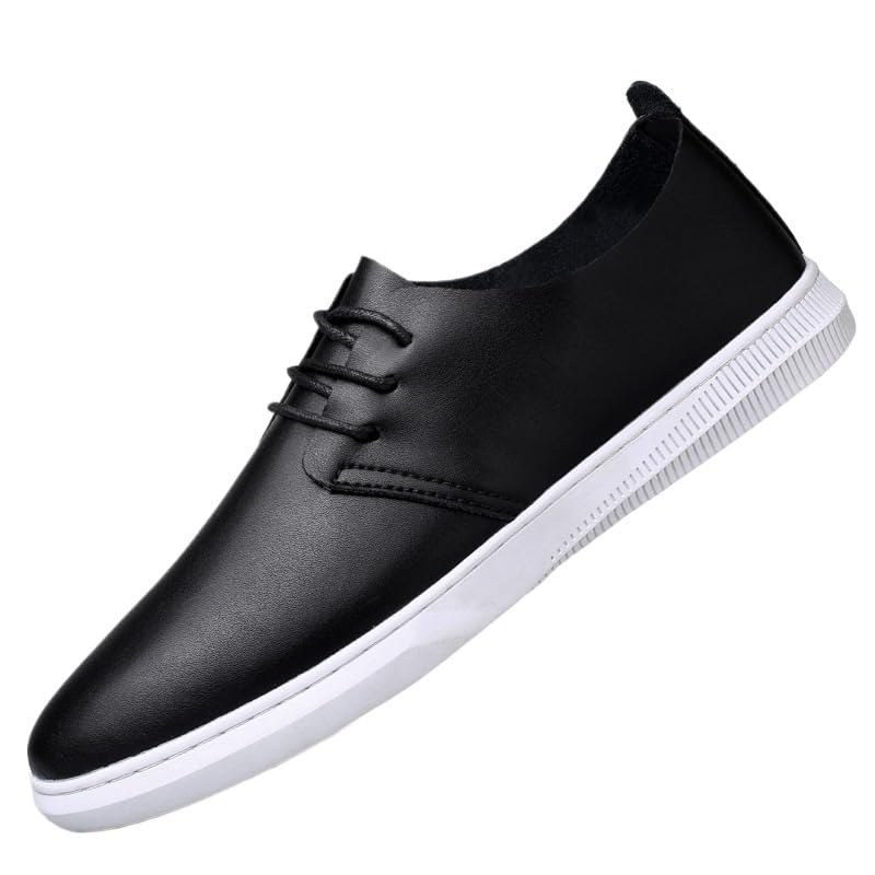 Luxury Business Oxford Leather Shoes, Men Breathable Lace-up Dress Shoes, Male Office Wedding Flats Footwear, Versatile Lightweight Moccasin