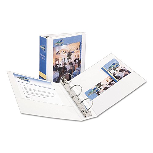 Avery® Economy View Binder With Round Rings, 8 1/2" X 11", 3" Rings, White #TOP26