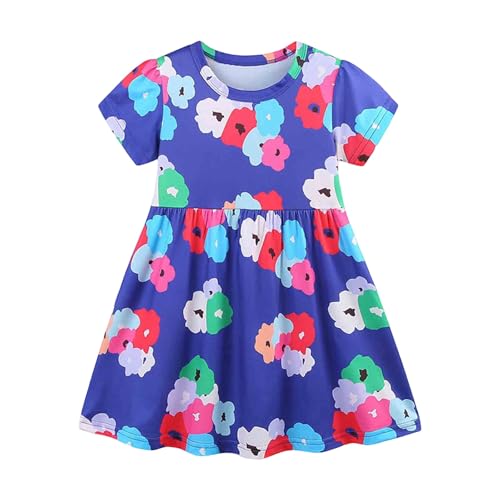 Robe été fille anti-irritation en broderie douce pour les enfants