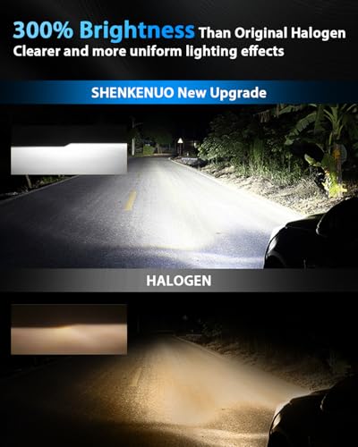 Image of For 2009-2023 DODGE RAM 1500 /2500 /3500 Headlight Bulbs,High Low Beam,6 Pack | Brighter,Warm White Lights,Easy installation,Plug-n-Play,fit:(2009-2012 4-Headlamps)&(2013-2018 Without Projector)