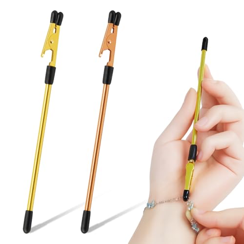 Oyuseive 2 Pcs Bracelet Helper Tool with Non-Slip Tips Easy to Put on Yourself Jewelry Clasp Helper for Necklace & Bracelet Fastener Assistant for Arthritis & Elderly