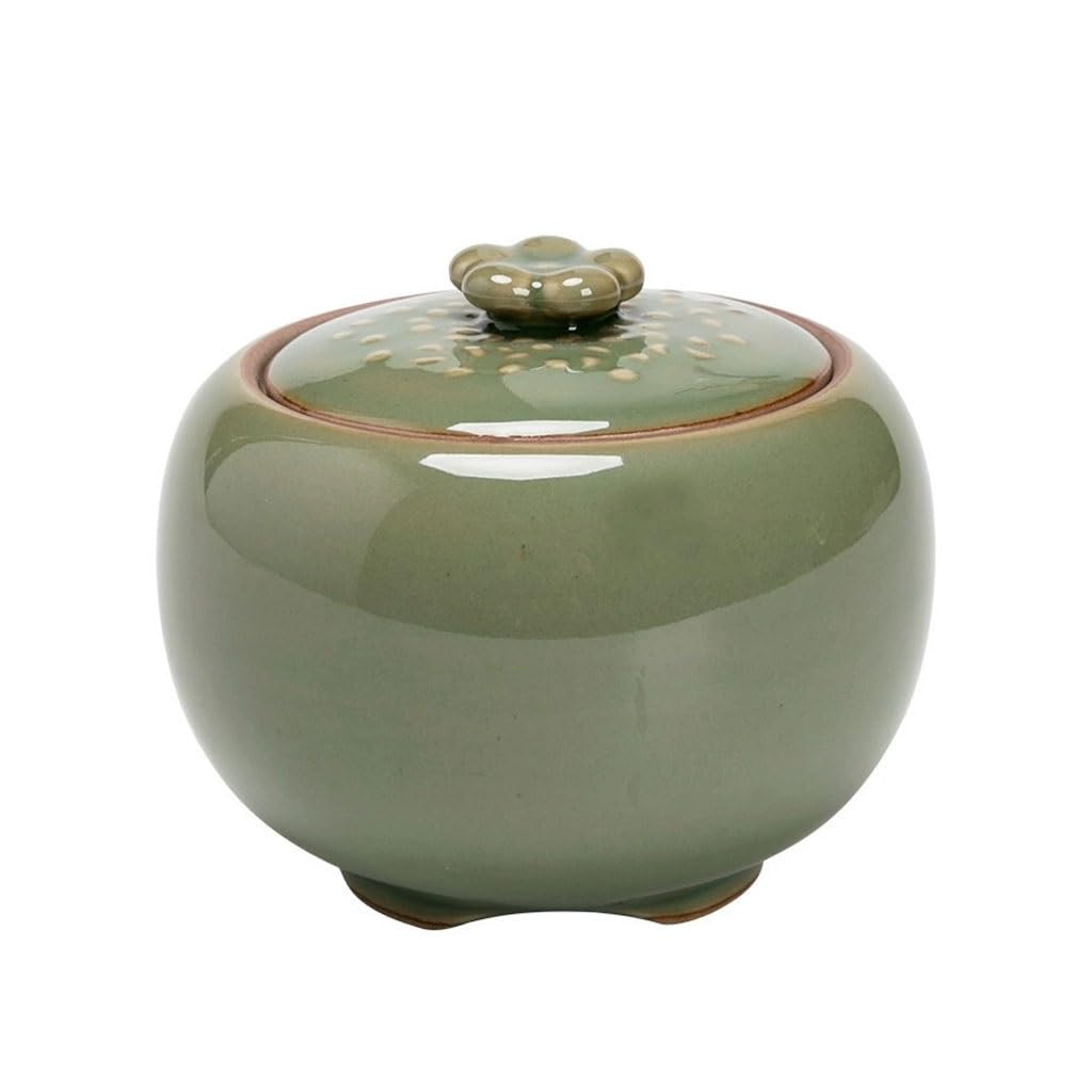 ENGENDER Tea Storage Jar Household Ceramic Portable Mini Tea Can Chinese Storage Jar