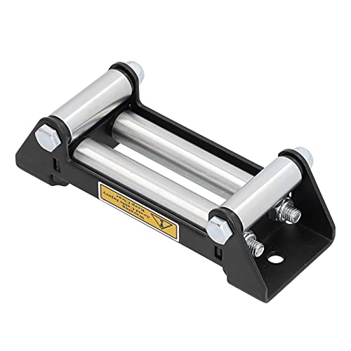 Guide-câble à Rouleaux de Treuil, Guide-câble de Treuil Universel en Métal de 4 000 à 5 500 Lb, Guide de Rouleau de Treuil Côte à Côte Robuste avec Distance de Trou de 6,5 Pouces