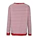 LIKEOULI Womens Sweatshirts Fashionable Casual Printed Round Neck Long Sleeve Pullover Tops Sweatshirts Red