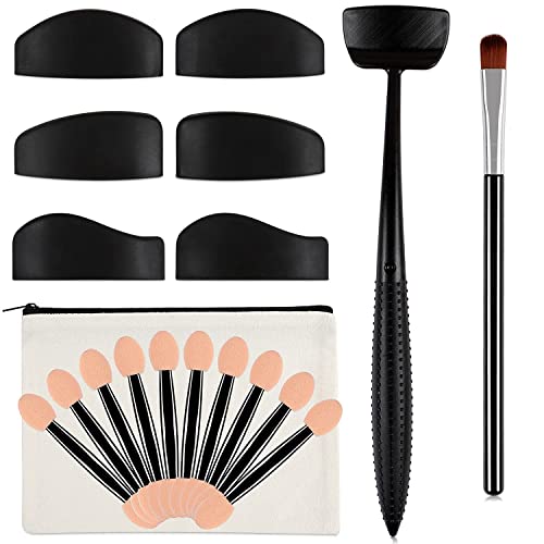 6 in 1 Replaceable Silicone Eyeshadow Stamp Kit Crease Line Makeup Tools for Beginner Draw Eyeshadow and Eyeline Fast