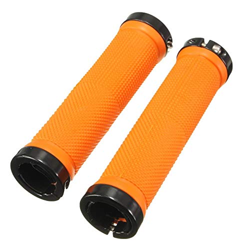 NSGJUYT Fahrradgriff 1 Paar Fahrrad-Handgriff-Griff MTB BMX Fahrrad-Lenkergriffe orange Sport & Freizeit