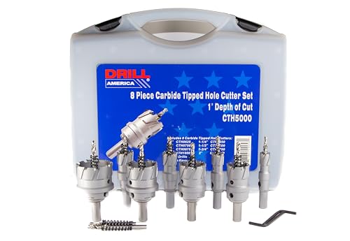 Set de 8 brocas Drill America con punta de carburo miniatura 2