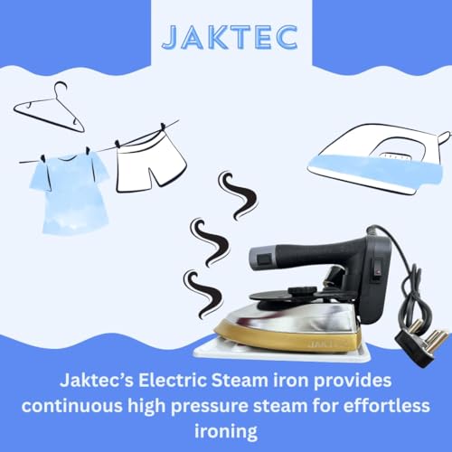 Image of JAKTEC Industrial Steam Kit 220V with Teflon Shoe, 4L Water Bottle, Hose, Filter & Accessories | Heavy Duty Professional Steam for Tailoring, Garment & Commercial Use (1800 Watts)