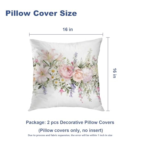 Housses de coussin impression numérique florale rose au design soigné