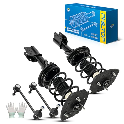 Image of PHILTOP Rear Struts Shock Absorber Sway Bar Links Kit Fit For 2004-2013 Impala,2004-2008 Grand Prix,2005-2009 LaCrosse,2005-2007 Monte Carlo,Complete Strut & Coil Spring Assembly 172471L,172471R,K6662
