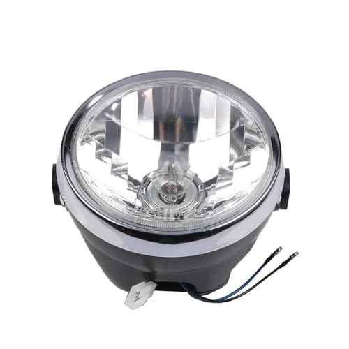 ELDVSUA Motocicleta Faro Faros Faro Delantero Redondo Universal Motocicleta Para YBR125 Para YBR 125 2002 2003 2004 2005 2006 2007 2008-2013 7 Pulgadas 35W