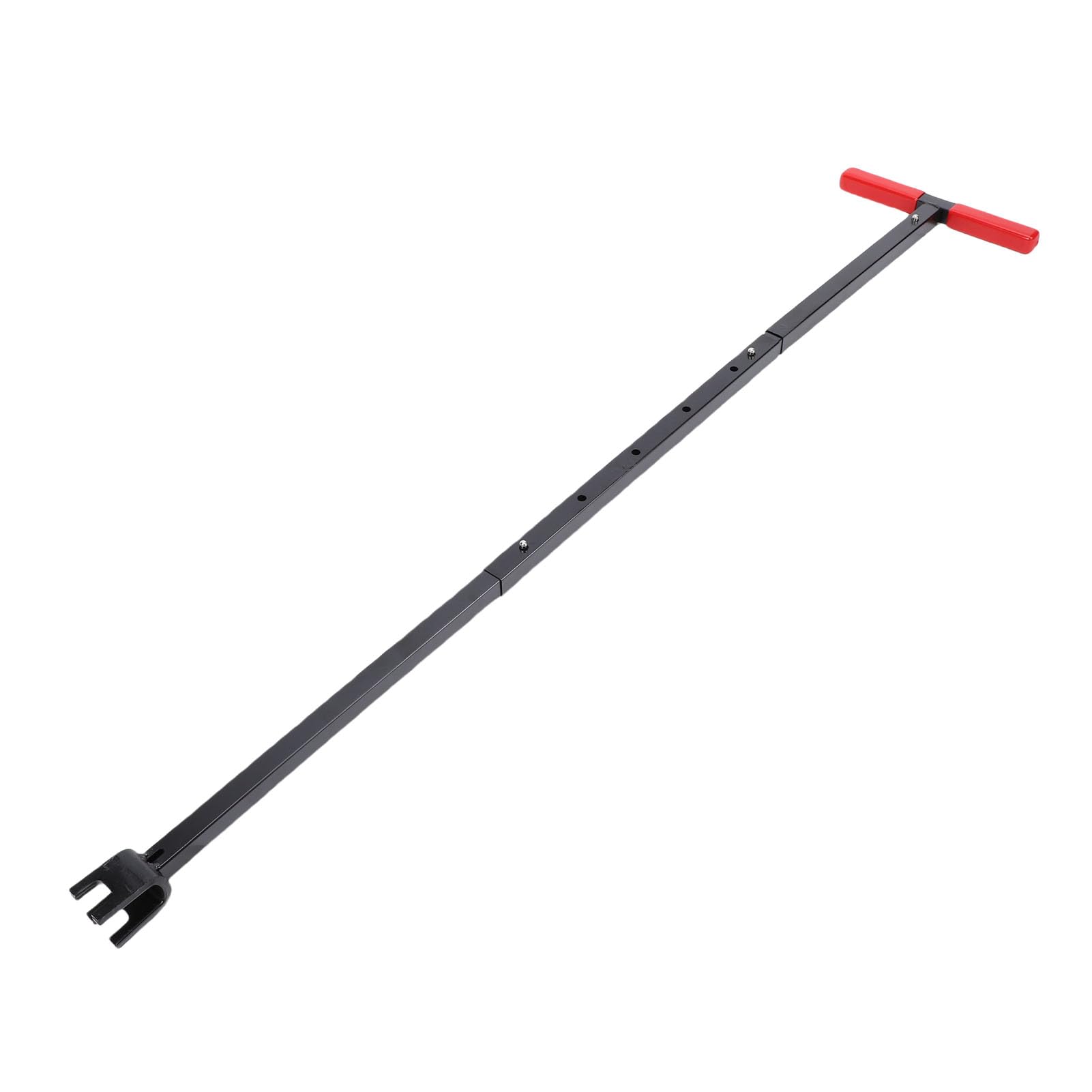 ZAWELIYO Water Meter Key Adjustable 15in to 28in Heavy Duty Shut Off Tool for Underground Valve and Water Meter 4 Way Multi Functional Key Red