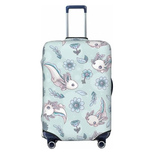 Axolotl (11) Luggage Cover, Protective Washable Suitcase Cover - Travel High Elastic Fibers Suitcase Protector Fits Small