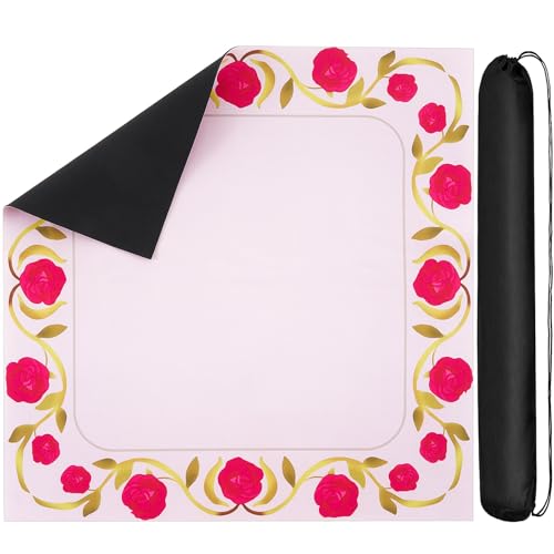 Hahafelt Mahjong Mat Neoprene Mahjongg Table Mat with Carrying Bag 33