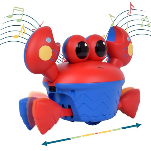 Musical Crawling Crab Toy for Babies & Toddlers - Encourages Craw...