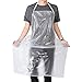 Wasserdichte Kunststoff-Schürze aus transparentem PVC, hält Sie sauber und trocken, wenn Geschirr waschen, Küche, Kochen, Labor, Arbeit, Metzger, Hundepflege, Reinigung, Fisch, Unisex, 115,1 x 69,8 cm