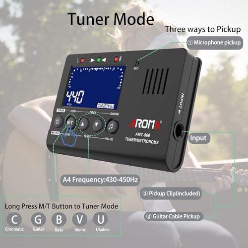 image for Digital Metronome Tuner Tone Generator, Moreup 3 in 1 Musical Tool wit