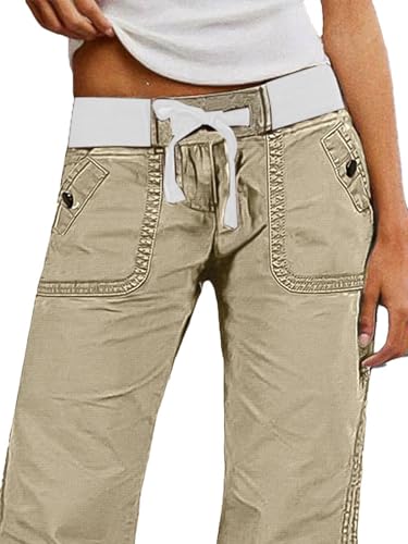 Image of Flamingals Straight Leg Drawstring Pants for Women