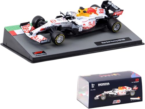 HTLNUZD Bburag 1:43 2021 Racing RB16B #33 Formula F1Max Verstappen 2nd Turkish1/43 Diecast Alloy Collectible Toy Car Model