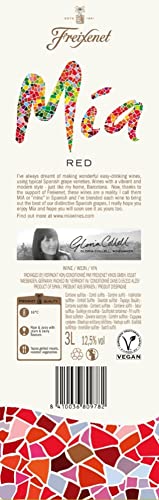 Freixenet Mia Tinto Bag-in-Box (1 x 3,0 l) Spanischer Rotwein in Großpackung; halbtrocken; geschmeidig und ausbalanciert; vollmundig-fruchtig; zu mediterranen Gerichten wie Tapas