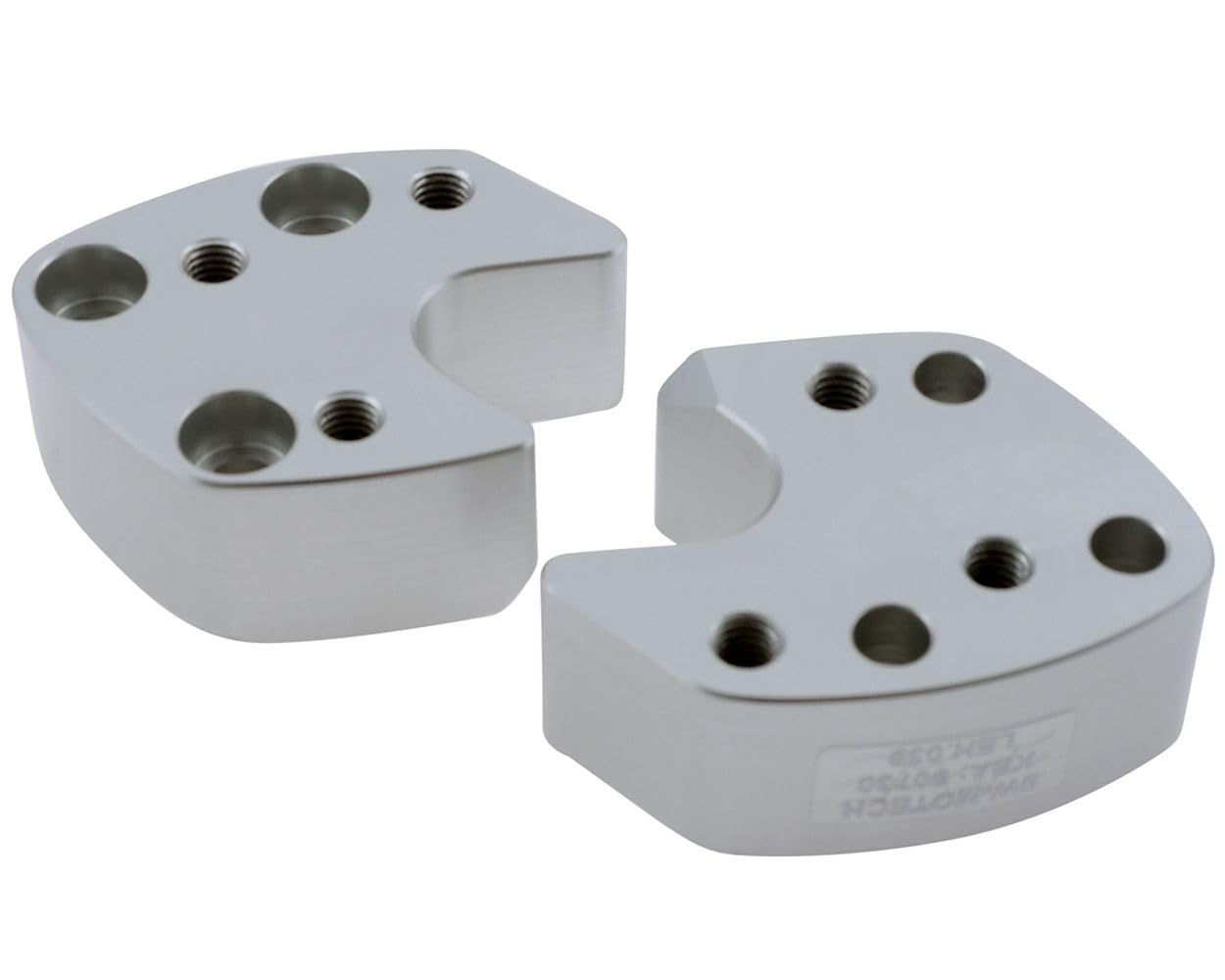 SW Motech Lenkererhöhung 27 mm silber, kompatibel mit Yamaha FJR 1300 01-05